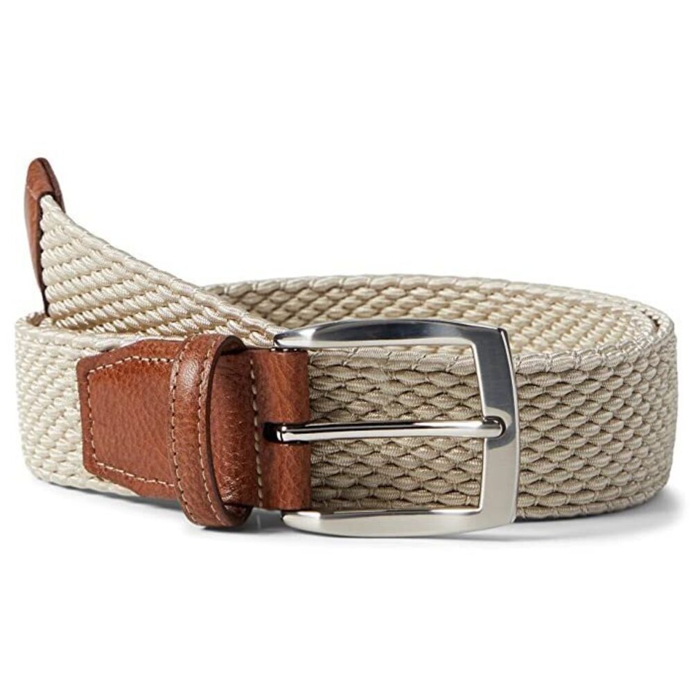 Torino Leather Co. 35 mm Italian Stretch Nylon Camel 44